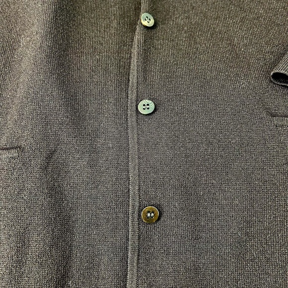 EILEEN FISHER WOMENS BROWN BUTTON FRONT CARDIGAN SWEATER L - Picture 6 of 14